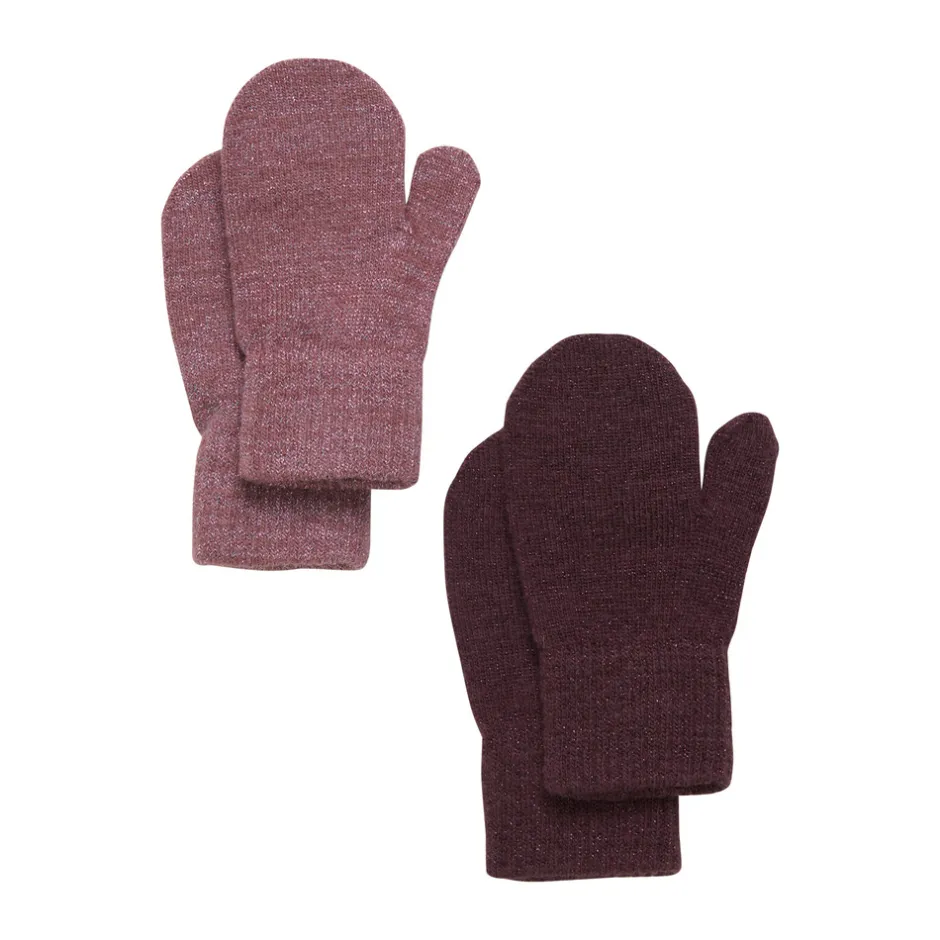 Clearance Magic glitter vanter 2-pak - 694 Luffer & Vanter|Uldhuer, Uldvanter & Uldfutter