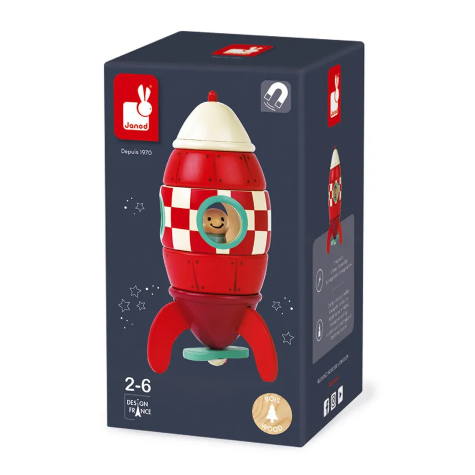 Outlet Magnetic Rocket - Small Små Byggesæt