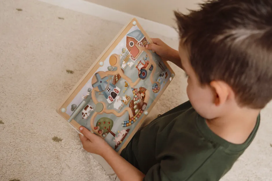 Hot Magnetisk Labyrint Little Farm Magnetlegesæt