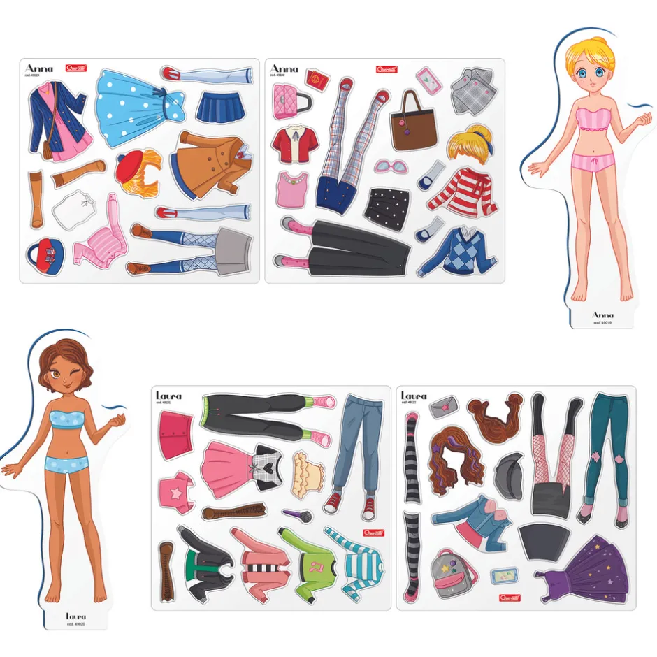 Hot Magnetiske påklædningsdukker: Bedste veninder Magnetlegesæt