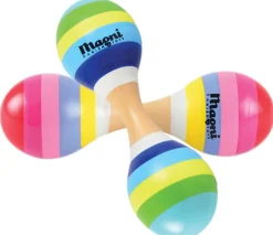 Best Maracas dobbelt med striber 1 stk Musiklegetøj