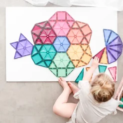 Outlet Mega Pack - magnetsæt 202 dele - pastel Magnetlegesæt