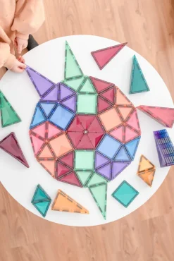 Outlet Mega Pack - magnetsæt 202 dele - pastel Magnetlegesæt