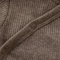 Discount Melange Rib Wrap Body Langærmet - 2813 Bodystocking M. Skrålukning|Bodystocking Langærmet