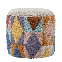 Outlet Miaki Puf, Grå, Bomuld Børn Bænke & Skamler