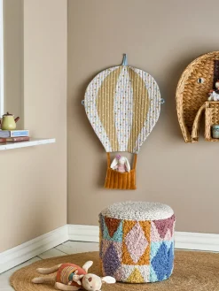 Outlet Miaki Puf, Grå, Bomuld Børn Bænke & Skamler