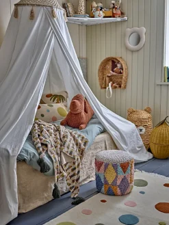 Outlet Miaki Puf, Grå, Bomuld Børn Bænke & Skamler