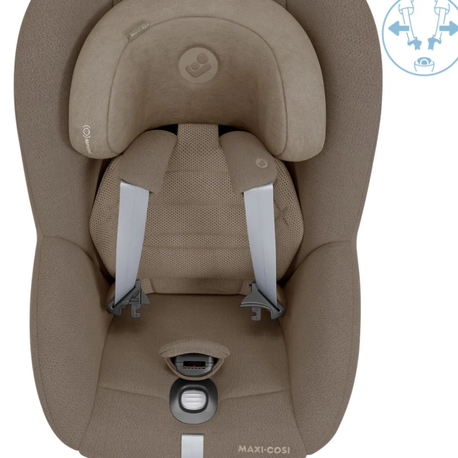 Outlet Mica 360 Pro - authentic truffle Autostole Med Integreret Baser|Autostole 40-125 Cm (0-6 År)