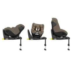 Outlet Mica 360 Pro - authentic truffle Autostole Med Integreret Baser|Autostole 40-125 Cm (0-6 År)