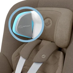 Outlet Mica 360 Pro - authentic truffle Autostole Med Integreret Baser|Autostole 40-125 Cm (0-6 År)