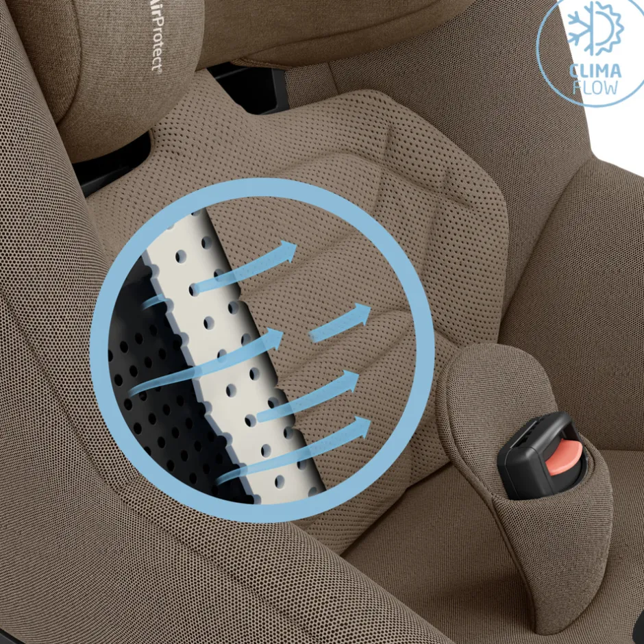 Outlet Mica 360 Pro - authentic truffle Autostole Med Integreret Baser|Autostole 40-125 Cm (0-6 År)