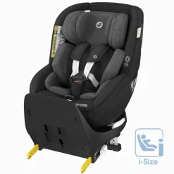 Sale Mica Pro Eco i-Size inkl. babyindsats - authentic black Autostole Med Integreret Baser|Autostole 40-125 Cm (0-6 År)