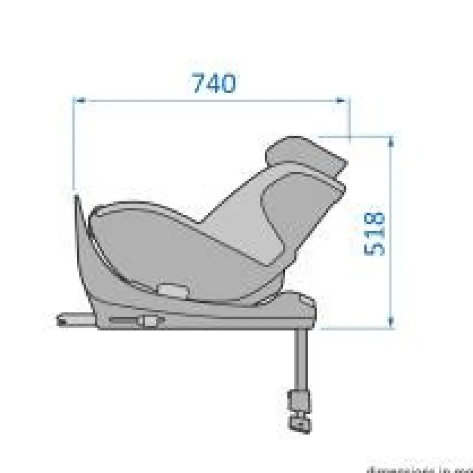 Sale Mica Pro Eco i-Size inkl. babyindsats - authentic black Autostole Med Integreret Baser|Autostole 40-125 Cm (0-6 År)