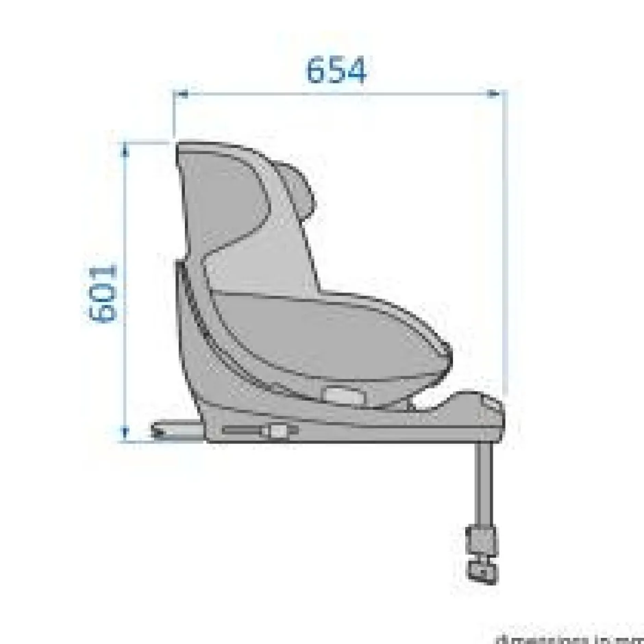 Sale Mica Pro Eco i-Size inkl. babyindsats - authentic black Autostole Med Integreret Baser|Autostole 40-125 Cm (0-6 År)