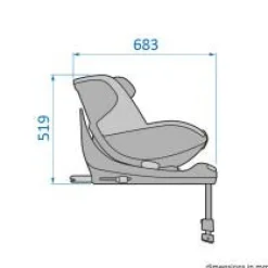 Sale Mica Pro Eco i-Size inkl. babyindsats - authentic black Autostole Med Integreret Baser|Autostole 40-125 Cm (0-6 År)