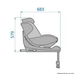 Sale Mica Pro Eco i-Size inkl. babyindsats - authentic black Autostole Med Integreret Baser|Autostole 40-125 Cm (0-6 År)