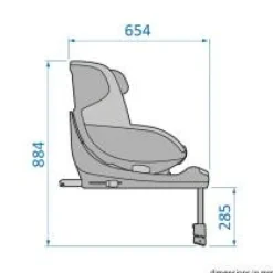 Sale Mica Pro Eco i-Size inkl. babyindsats - authentic black Autostole Med Integreret Baser|Autostole 40-125 Cm (0-6 År)
