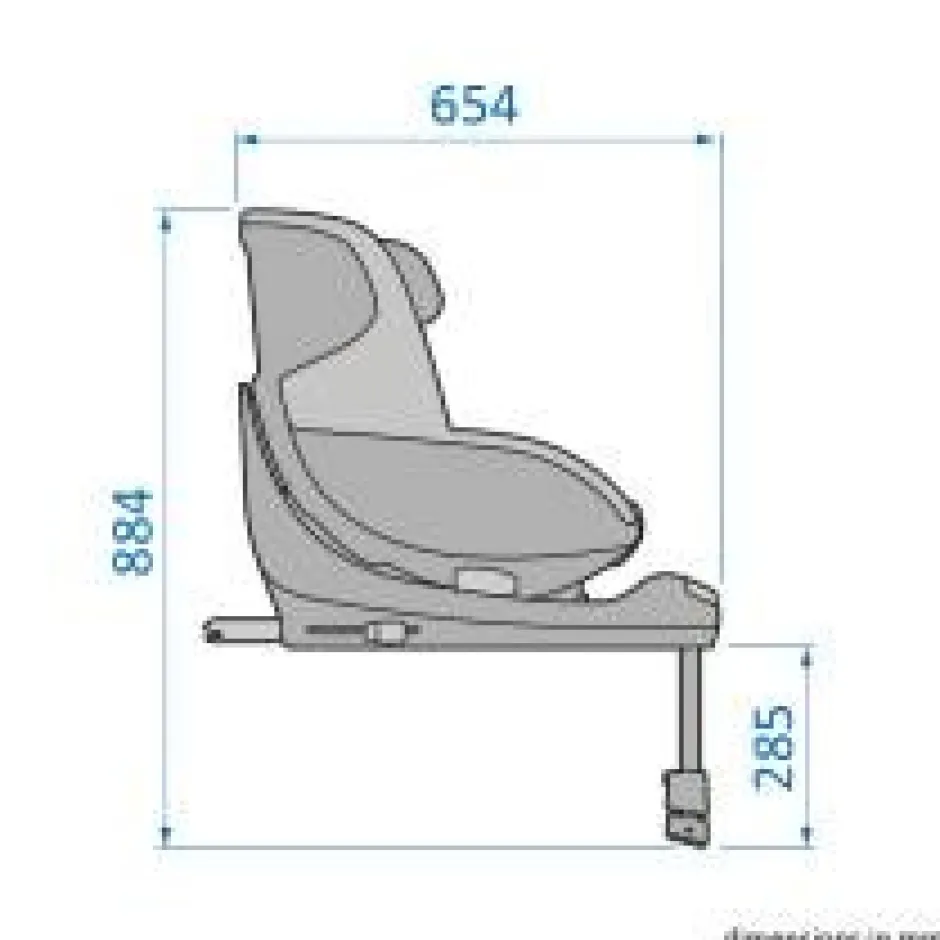 Sale Mica Pro Eco i-Size inkl. babyindsats - authentic black Autostole Med Integreret Baser|Autostole 40-125 Cm (0-6 År)