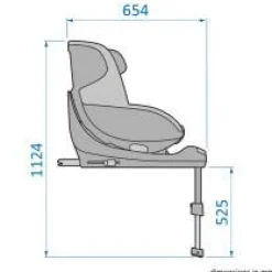 Sale Mica Pro Eco i-Size inkl. babyindsats - authentic black Autostole Med Integreret Baser|Autostole 40-125 Cm (0-6 År)