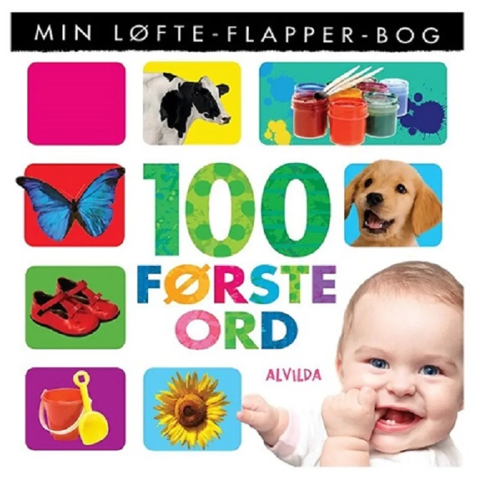 Outlet Min løfte-flapper-bog - 100 første ord Børn Børnebøger