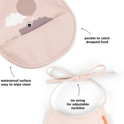 Hot Mini hagesmæk m/lomme 2 stk. Happy clouds Pudder Hagesmække