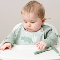 Mini hagesmæk m/lomme 2 stk. Croco Grøn Hagesmække