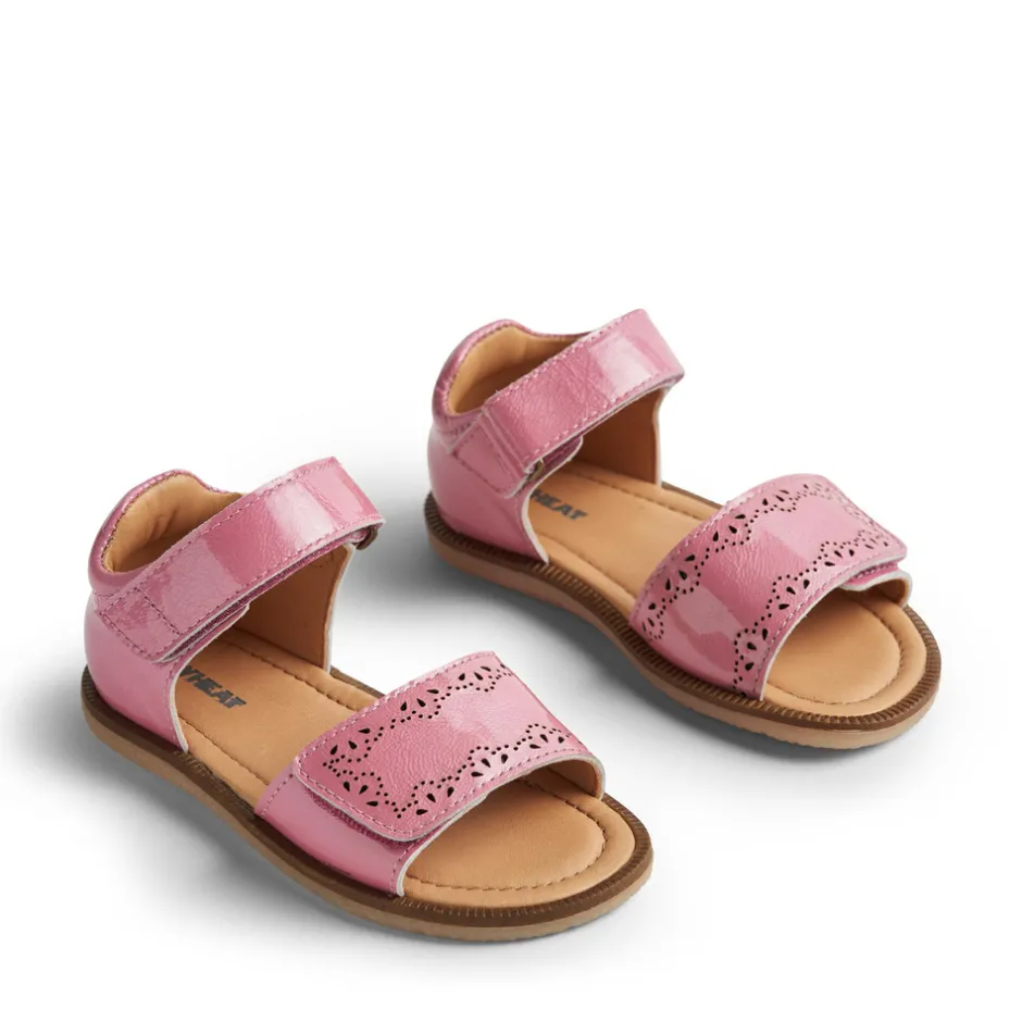 New Molli lak sandal - pink Sandaler Med Åben Tå