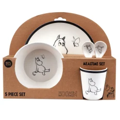 Clearance Moomin Melamine 5 pcs Mealtime set Service