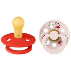 New Moomins Colour Sut 2pk Latex Str 1 - Candy Apple Sutter