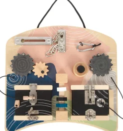 Clearance Motorik og aktivitetsbræt med låse og rotation Aktivitetslegetøj