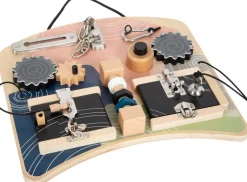 Clearance Motorik og aktivitetsbræt med låse og rotation Aktivitetslegetøj