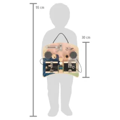 Clearance Motorik og aktivitetsbræt med låse og rotation Aktivitetslegetøj