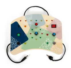 Clearance Motorikbræt med LED lys og knapper Kuglebaner