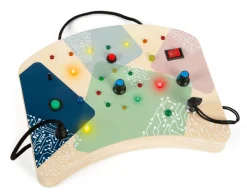 Clearance Motorikbræt med LED lys og knapper Kuglebaner