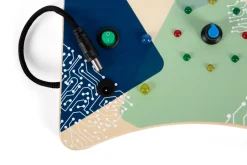 Clearance Motorikbræt med LED lys og knapper Kuglebaner