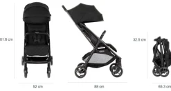 Online Myavo - midnight Klapvogne Med Flade Sæder