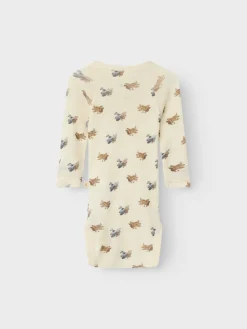 Nalu Uld Langærmet Body - Turtledove Uldbodyer