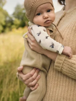 Nalu Uld Langærmet Body - Turtledove Uldbodyer