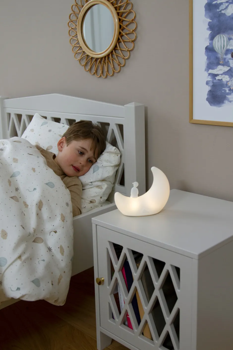 New Natlampe, Off white Børn Lamper