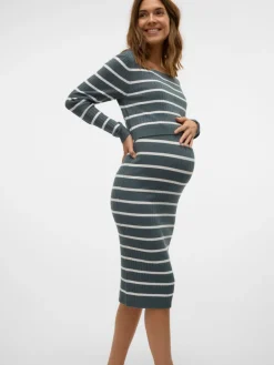 Best Newsiv june langærmet strik kjole - STORMY WEATHER Kjoler/Nederdele