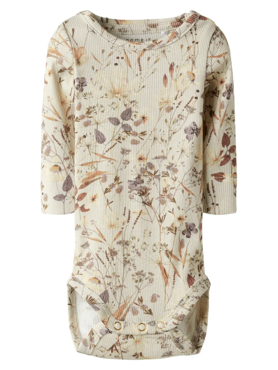 Clearance Niara Langærmet Body - OATMEAL Bodystocking Langærmet