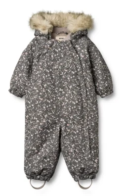 Online Nickie Flyverdragt - Black sea open flowers Flyverdragter