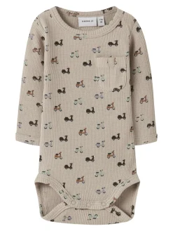 Nooter Langærmet Body - Island Fossil Bodystocking Langærmet