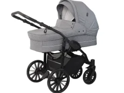 Clearance Nordic Lux - Grey Melange Barnevogne Med Langt Liggemål