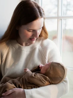 Sale Nyfødt Slå-om Body - Almond Bodystocking M. Skrålukning|Bodystocking Langærmet