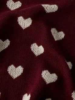 Clearance Oana Striktrøje - Burgundy Cardigans, Veste & Trøjer