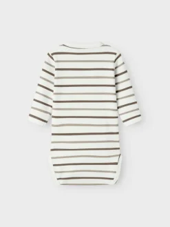 Ofant Langærmet Wrap Body - Cloud Dancer Bodystocking M. Skrålukning