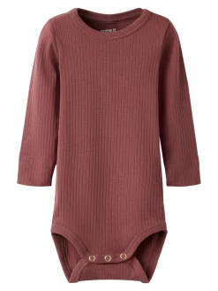 New Ofulla Langærmet Body - Rose Brown Bodystocking Langærmet