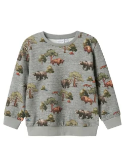 Discount Olin Sweatshirt - Grey Melange Cardigans, Veste & Trøjer