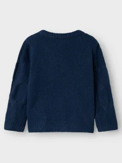 New Olivia Striktrøje - Navy Blazer Cardigans, Veste & Trøjer